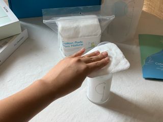 설랩수앤슈, 직접 만들어 쓰는 아기 물티슈 — 4점을 준 리뷰어가 2021년 8월 올린 사용 사진