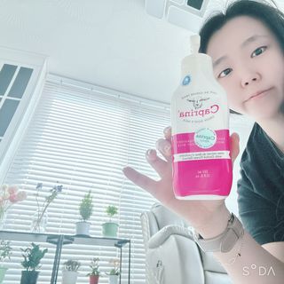 카프리나 프레쉬 산양밀크 모이스춰라이징 바디로션 350ml(오키드향) — 4점을 준 리뷰어가 2023년 3월 올린 사용 사진