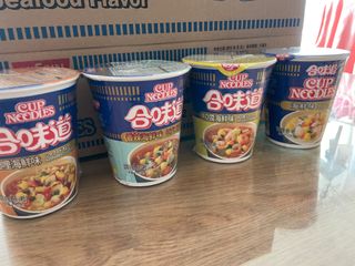 NISSIN 닛신 컵누들  4종 - 씨푸드오리지날, 씨푸드 스파이시, 씨푸드 커리, 씨푸드 XO소스 — 5점을 준 리뷰어가 2023년 1월 올린 사용 사진