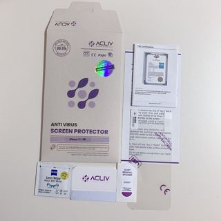 아클리브 Eco 항균 항바이러스 액정 보호필름(iPhone) — 4.5점을 준 리뷰어가 2022년 8월 올린 사용 사진