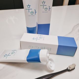 [심폐소생소] 무불소 임산부 천연 치약 — 5점을 준 리뷰어가 2021년 11월 올린 사용 사진