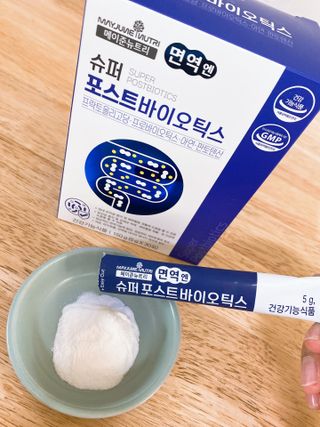 메이준뉴트리 슈퍼 포스트바이오틱스 — 5점을 준 리뷰어가 2021년 5월 올린 사용 사진