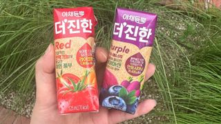 [롯데칠성] 야채듬뿍 더'진한 [롯데칠성] 야채는 이제 COLORFULL! 야채듬뿍  더 진한 레드 4개 +퍼플 4개 (총 8개) — 5점을 준 리뷰어가 2023년 6월 올린 사용 사진