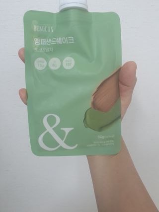 [뷰캔] 건강한 식사대용 앰퍼샌드 단백질 쉐이크 초코&말차 50g — 4점을 준 리뷰어가 2022년 6월 올린 사용 사진