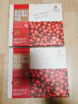 자연에온 몽모랑시 타트체리 착즙 100mL 10개입 2BOX — 3점을 준 리뷰어가 2021년 1월 올린 사용 사진