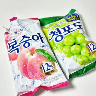 청포도캔디 복숭아캔디 — 5점을 준 리뷰어가 2022년 11월 올린 사용 사진