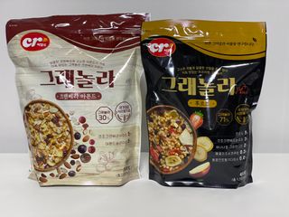씨알푸드 씨알로 그래놀라 2종 후르츠+크랜베리 아몬드 — 5점을 준 리뷰어가 2022년 7월 올린 사용 사진