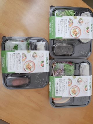 참살이도시락 작심삼일 샐러드도시락 3개 맛보기 새벽배송 또는 택배배송 — 5점을 준 리뷰어가 2021년 7월 올린 사용 사진