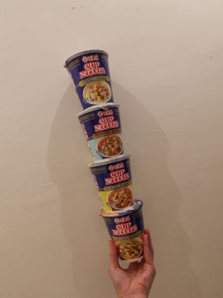 NISSIN 닛신 컵누들  4종 - 씨푸드오리지날, 씨푸드 스파이시, 씨푸드 커리, 씨푸드 XO소스 — 5점을 준 리뷰어가 2021년 10월 올린 사용 사진