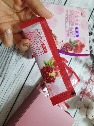 헬스업_쁘띠쁘띠석류콜라겐젤리_20g x 14포 — 5점을 준 리뷰어가 2021년 3월 올린 사용 사진