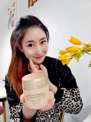 Dr.느루벗 느루벗 링클 솔루션 콘센트레이트 스네일 탄력 달팽이 크림 80g — 5점을 준 리뷰어가 2021년 4월 올린 사용 사진