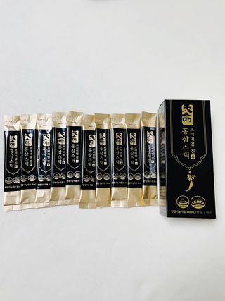 헬스업_천명진프리미엄홍삼스틱_10ml x 30포 — 5점을 준 리뷰어가 2021년 2월 올린 사용 사진