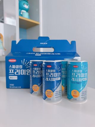 한미사이언스 [한미] 스파클링 프리미엄 레시피 (카페인, 제로카페인 2종)각5개총10개제공 — 5점을 준 리뷰어가 2025년 1월 올린 사용 사진