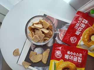 딜라이트 프로젝트 오뚜기스프 베이글칩 2종 — 5점을 준 리뷰어가 2021년 9월 올린 사용 사진