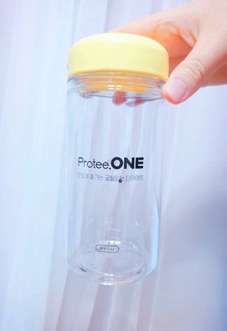 프로티원 단백질쉐이크 곡물맛 2주분 1통+보틀 — 5점을 준 리뷰어가 2021년 3월 올린 사용 사진
