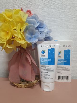랑벨 수퍼내츄럴 아쿠아 수딩 크림 100ml — 5점을 준 리뷰어가 2022년 4월 올린 사용 사진