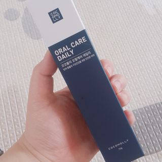 코코몰리 오랄케어 데일리 맛있게 건강한 반려동물 안심치약 — 5점을 준 리뷰어가 2021년 3월 올린 사용 사진