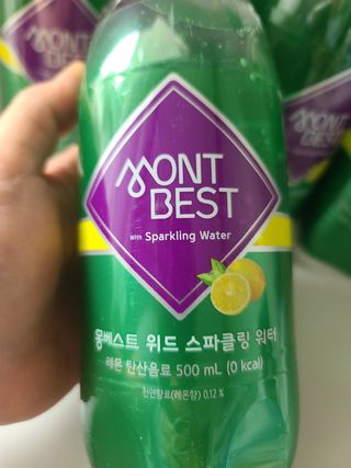 몽베스트 Montbest with Sparkling water Lemon OR Lime 20병(랜덤) — 5점을 준 리뷰어가 2022년 5월 올린 사용 사진