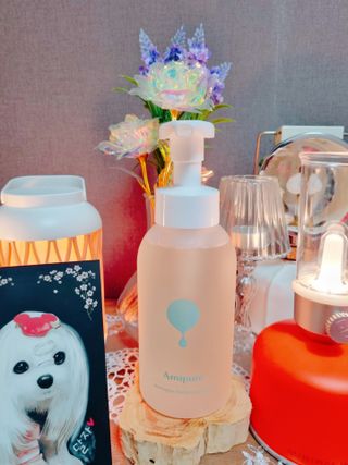 아미퓨어 [라이브] 피부장벽 강화를 위한 머랭 버블 클렌저 천연계면활성제로 온가족 사용가능 — 5점을 준 리뷰어가 2021년 6월 올린 사용 사진