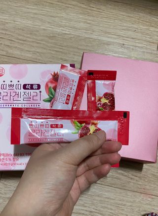 헬스업_쁘띠쁘띠석류콜라겐젤리_20g x 14포 — 4.5점을 준 리뷰어가 2021년 3월 올린 사용 사진