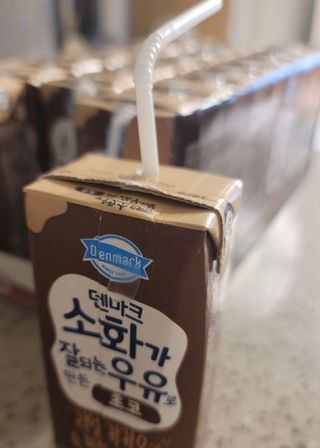 [구매평]덴마크 소화가 잘되는 우유로 만든 초코, 190ml, 24개 — 5점을 준 리뷰어가 2025년 2월 올린 사용 사진