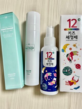 셀바이져 항균 스프레이 핸드워시 + 키즈세정제 SET — 4.5점을 준 리뷰어가 2021년 3월 올린 사용 사진