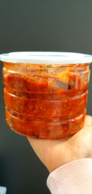 셰프애찬 알배기 겉절이 김치 1kg — 5점을 준 리뷰어가 2022년 11월 올린 사용 사진