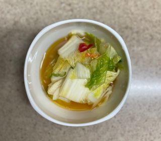 셰프애찬 단호박 백김치 1kg — 4점을 준 리뷰어가 2022년 10월 올린 사용 사진