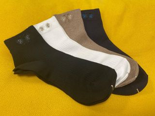 [사이즈가 있는 양말 필로이] 남/여 골지 발목 양말 4족 세트 남【S, M, L, XL】여【S, M, L】_컬러 랜덤 — 5점을 준 리뷰어가 2022년 6월 올린 사용 사진