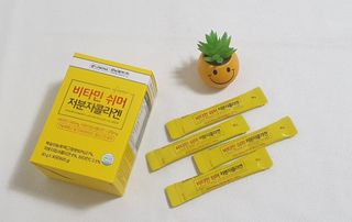 자연에온 경남제약 비타민 쉬머 저분자콜라겐 20g x 30포 — 5점을 준 리뷰어가 2021년 12월 올린 사용 사진