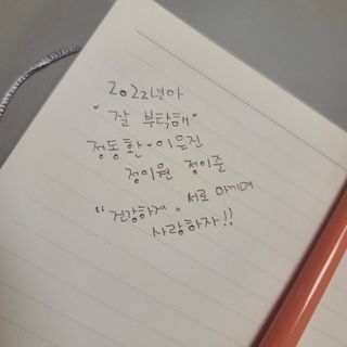 리훈 2022년 이야기 다이어리 그란데 1년형 — 5점을 준 리뷰어가 2021년 11월 올린 사용 사진