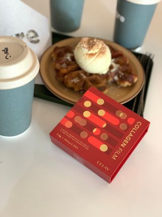 프리마인 귀족의 콜라겐, 92배 흡수율. 럭셔리 프리미엄 셀라브 콜라겐필름 30매 — 5점을 준 리뷰어가 2021년 10월 올린 사용 사진