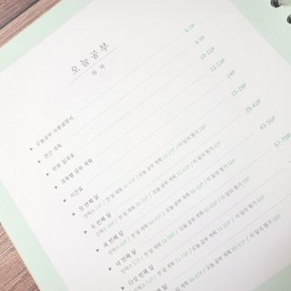 리훈 여러분의 오늘을 채워나갈 수 있도록 도와줄 오늘공부 1년용 스터디플래너 — 5점을 준 리뷰어가 2021년 3월 올린 사용 사진