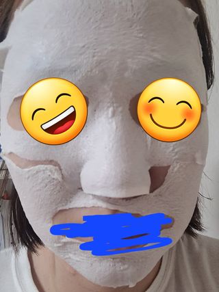 아이디플라코스메틱 페이스핏 플라스터 마스크 _ 리뉴얼 — 4점을 준 리뷰어가 2022년 4월 올린 사용 사진