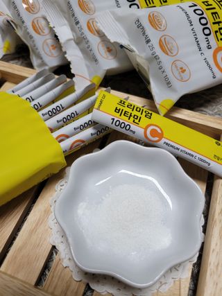 서울약사신협 프리미엄 비타민C 1,000mg_2.5g x 50포 — 5점을 준 리뷰어가 2021년 9월 올린 사용 사진