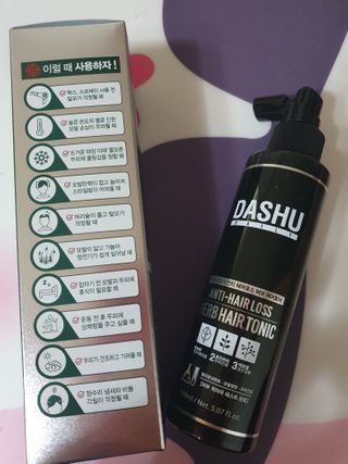 다슈코리아 다슈 데일리 안티 헤어로스 허브 헤어토닉 150ml — 5점을 준 리뷰어가 2021년 1월 올린 사용 사진