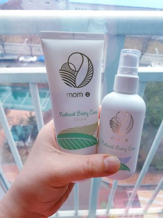 mom e 맘이 내추럴 베이비 케어 크림+바디오일 — 4점을 준 리뷰어가 2021년 1월 올린 사용 사진
