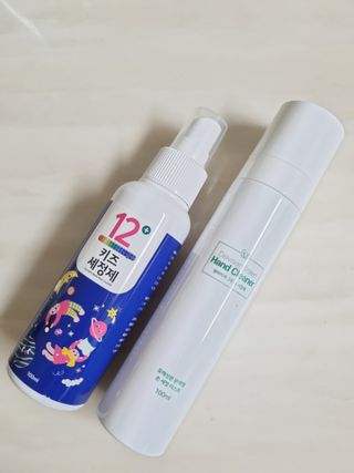 셀바이져 항균 스프레이 핸드워시 + 키즈세정제 SET — 5점을 준 리뷰어가 2021년 3월 올린 사용 사진