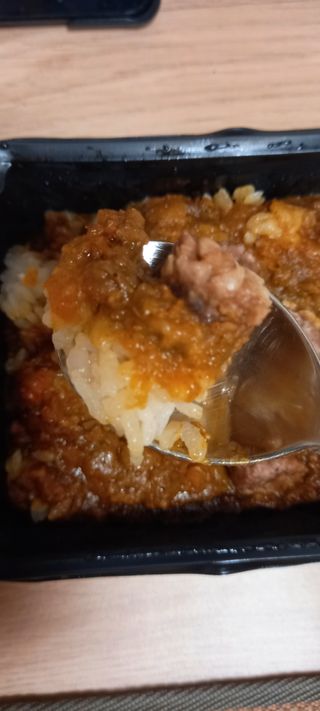 브라잇벨리 식물성 미트볼과 일본식카레의 만남, 플랜트볼 카레라이스 — 2.5점을 준 리뷰어가 2022년 8월 올린 사용 사진