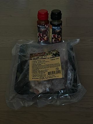 [다물꼬치] 모듬꼬치 10개 +데리야끼소스120g+매운고추소스120g — 4점을 준 리뷰어가 2021년 10월 올린 사용 사진