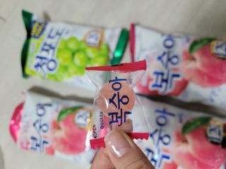 청포도캔디 복숭아캔디 — 5점을 준 리뷰어가 2022년 11월 올린 사용 사진