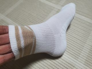 [사이즈가 있는 양말 필로이] 여자 골프 스포츠 중목 양말 2족 세트【 S, M, L 】3가지 사이즈 — 5점을 준 리뷰어가 2022년 9월 올린 사용 사진