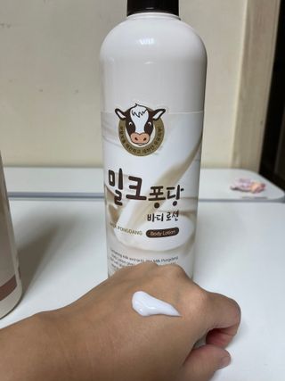 [과일나라] 대용량 밀크퐁당 바디로션+바디워시 2종 — 5점을 준 리뷰어가 2021년 10월 올린 사용 사진