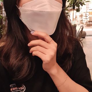 [심폐소생소] KF94 오늘의 마스크 대형 — 5점을 준 리뷰어가 2021년 9월 올린 사용 사진