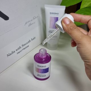 바노바기 코스메틱 바노바기 밀크 씨슬 리페어 세럼 30ml & 크림 50ml — 5점을 준 리뷰어가 2024년 4월 올린 사용 사진