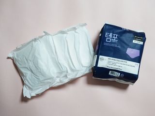 N[템포 ] 패드 내추럴 순면 입는 오버나이트 5P * 2개 — 4.5점을 준 리뷰어가 2024년 1월 올린 사용 사진