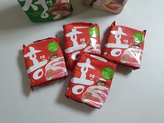 [풀무원] 자연은맛있다 정면, 백면, 홍면  세트 — 5점을 준 리뷰어가 2021년 4월 올린 사용 사진
