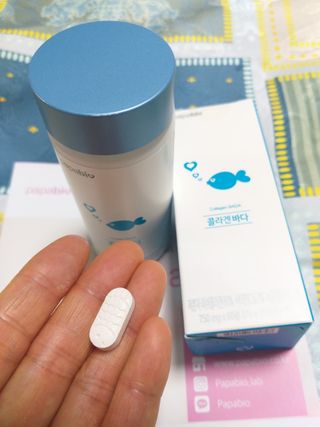 파파비오랩 승무원 콜라겐 콜라겐바다 — 4.5점을 준 리뷰어가 2021년 1월 올린 사용 사진