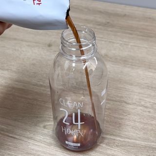 클린24시간 1BOX(5포) + 전용보틀(500ml) — 5점을 준 리뷰어가 2022년 9월 올린 사용 사진