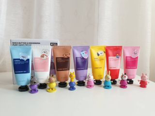 쿤달 BT21 시어버터 앤 마카다미아 퓨어 핸드크림 50ml 7구 기프트 세트 — 5점을 준 리뷰어가 2021년 3월 올린 사용 사진